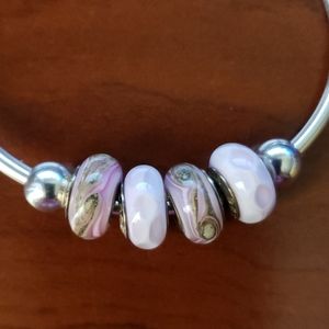 CHAMILIA BRACELET MURANO CHARMS SET OF 4